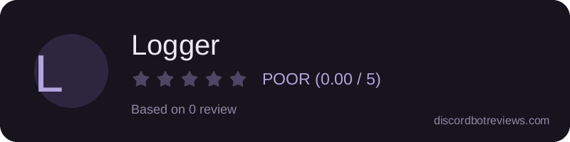 Rating widget preview for Logger