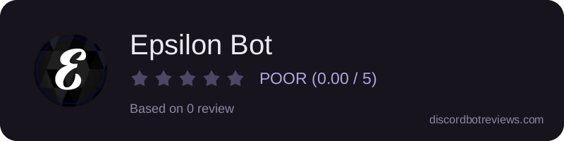 Rating widget preview for Epsilon Bot
