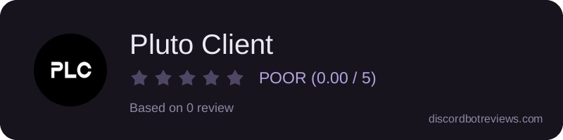 Rating banner for Pluto Client