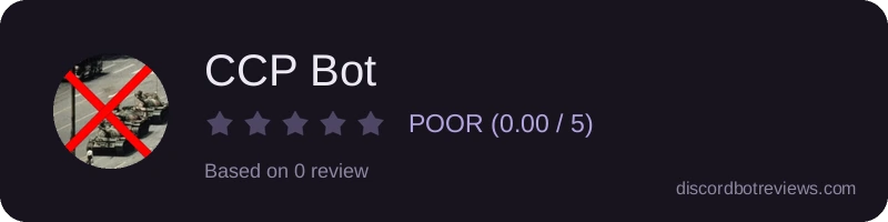 Rating widget preview for CCP Bot