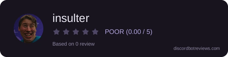 Rating banner for insulter