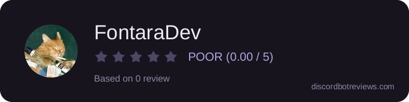 Rating widget preview for FontaraDev