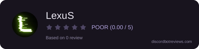Rating widget preview for LexuS