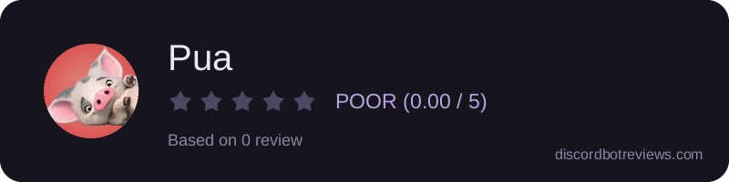 Rating widget preview for Pua