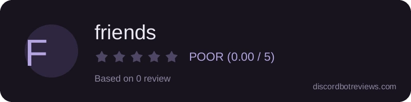 Rating widget preview for friends