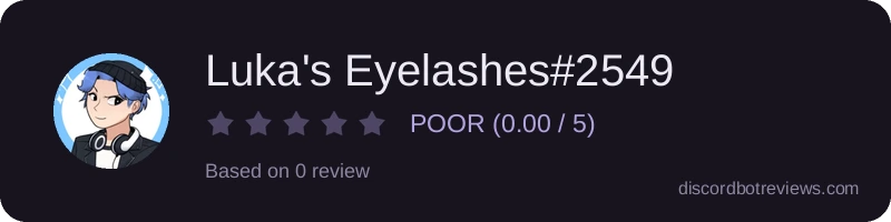 Rating widget preview for Luka's Eyelashes#2549