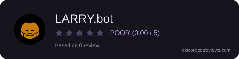 Rating widget preview for LARRY.bot