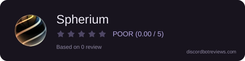 Rating widget preview for Spherium