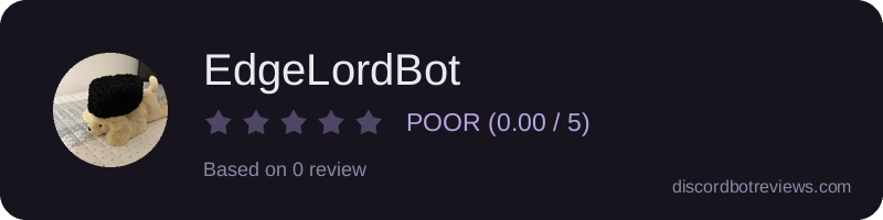 Rating widget preview for EdgeLordBot