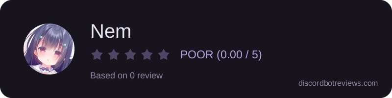 Rating widget preview for Nem