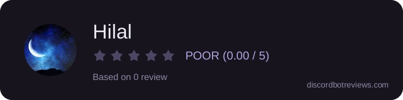 Rating widget preview for Hilal