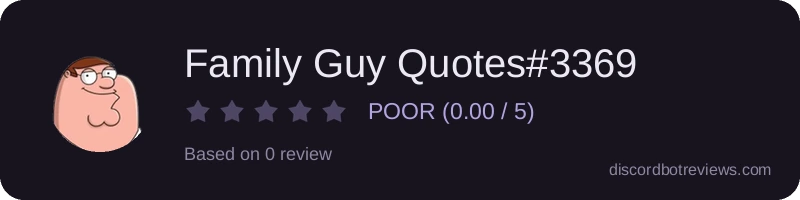 Rating widget preview for Family Guy Quotes#3369