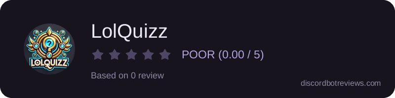 Rating banner for LolQuizz