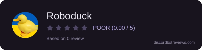 Rating widget preview for Roboduck