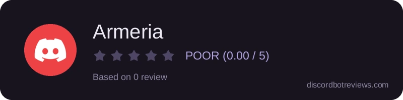 Rating widget preview for Armeria