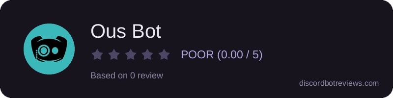Rating banner for Ous Bot