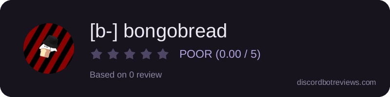 Rating widget preview for [b-] bongobread