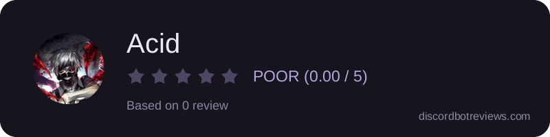Rating widget preview for Acid