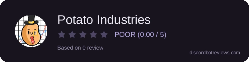 Rating widget preview for Potato Industries