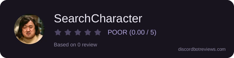 Rating banner for SearchCharacter