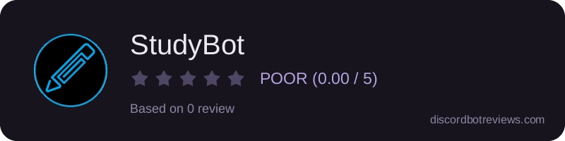 Rating widget preview for StudyBot