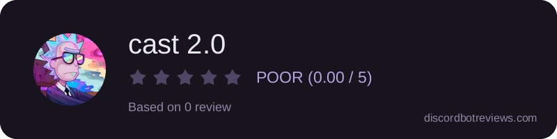 Rating widget preview for cast 2.0