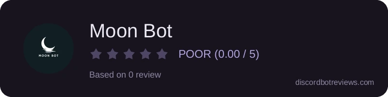 Rating widget preview for Moon Bot
