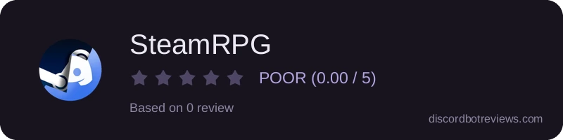 Rating widget preview for SteamRPG