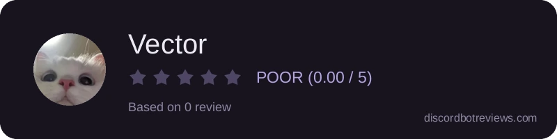 Rating widget preview for Vector