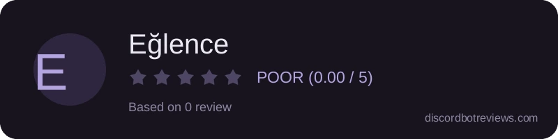 Rating widget preview for Eğlence