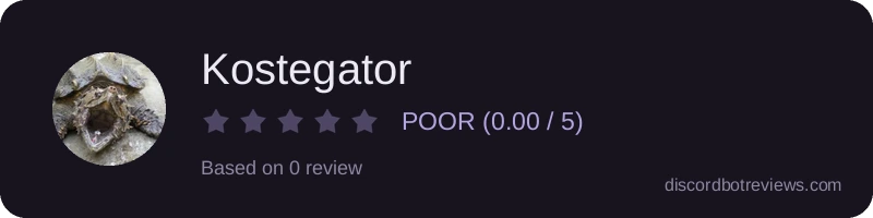 Rating widget preview for Kostegator