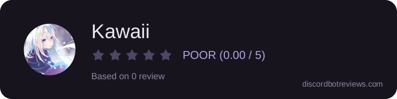 Rating widget preview for Kawaii