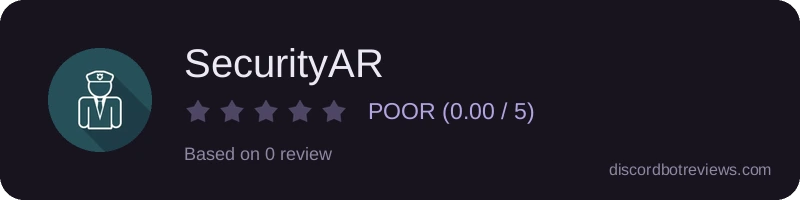 Rating widget preview for SecurityAR