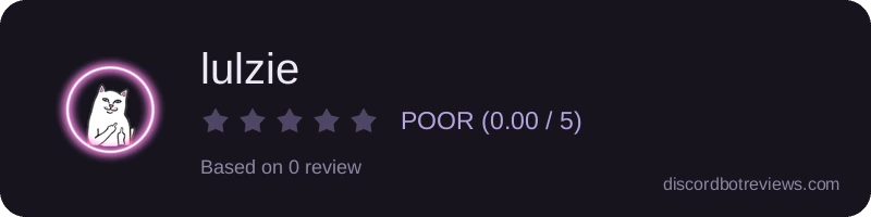 Rating widget preview for lulzie