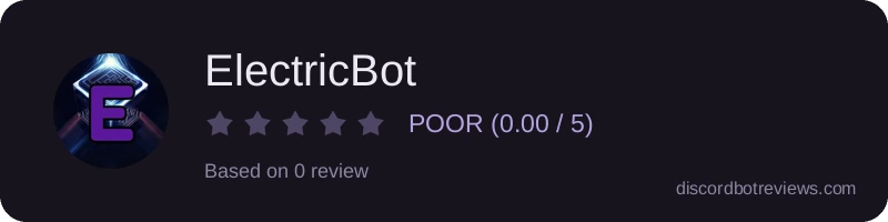 Rating widget preview for ElectricBot