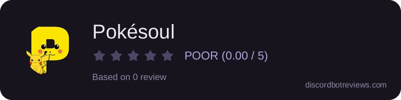 Rating widget preview for Pokésoul