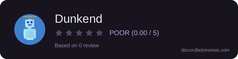 Rating widget preview for Dunkend