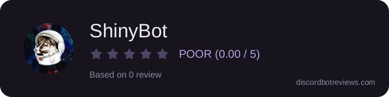 Rating widget preview for ShinyBot