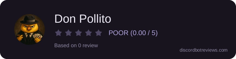 Rating widget preview for Don Pollito