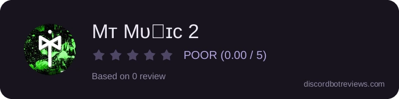 Rating widget preview for Mᴛ Mᴜꜱɪᴄ 2