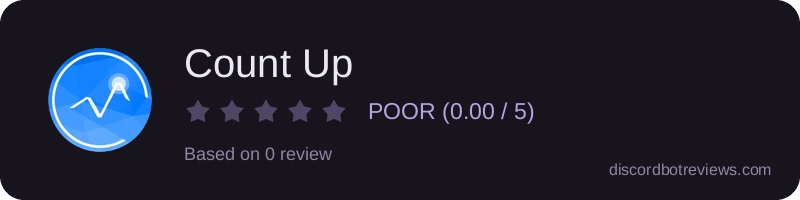 Rating widget preview for Count Up