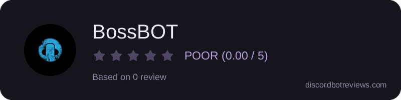 Rating widget preview for BossBOT