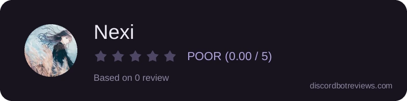 Rating widget preview for Nexi