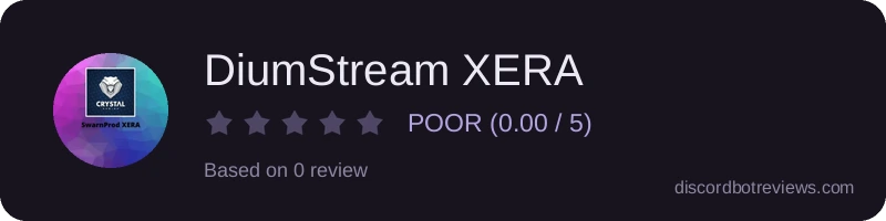 Rating widget preview for DiumStream XERA