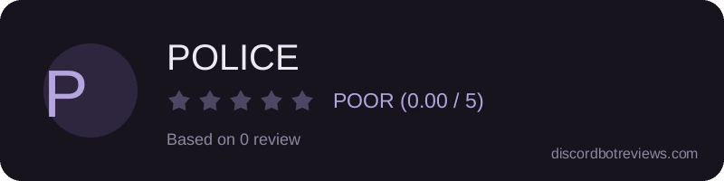 Rating widget preview for POLICE