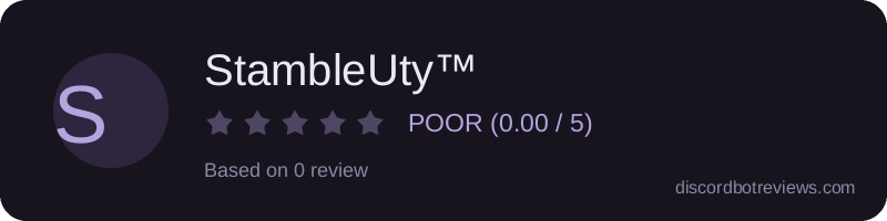 Rating banner for StambleUty™