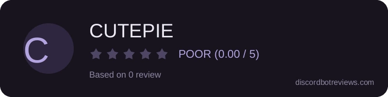 Rating widget preview for CUTEPIE
