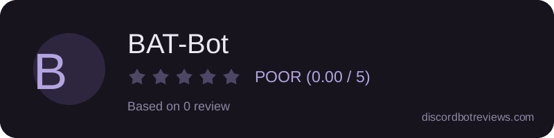 Rating widget preview for BAT-Bot