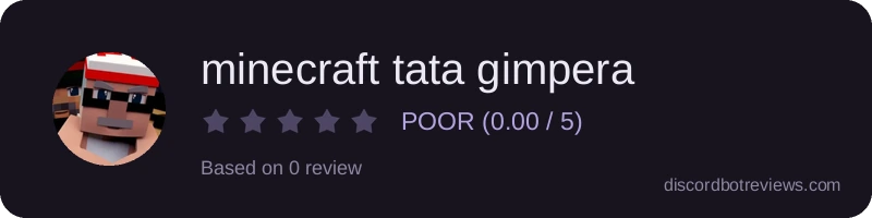 Rating widget preview for minecraft tata gimpera