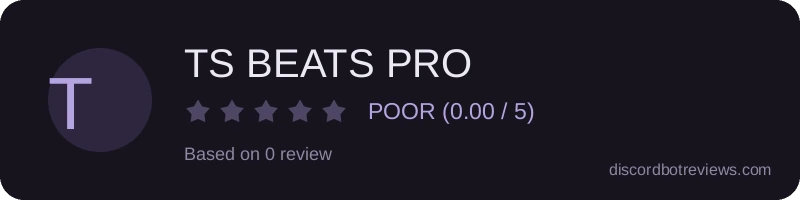 Rating widget preview for TS BEATS PRO